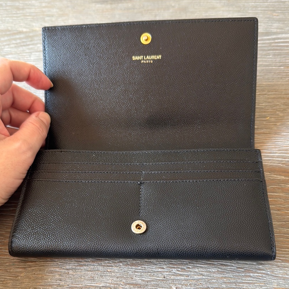 YSL Gain de Poudre Star Studded Monogram wallet - Picture 3 of 7